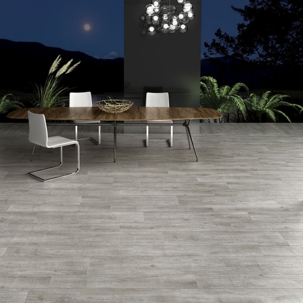 Porcelanato Decapé Grigio Mate Rectificado 20,2x122,2 cm