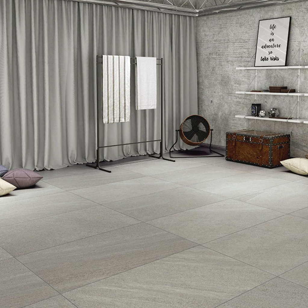Porcelanato Limestone Ash Mate Rectificado 61,3x122,6 cm