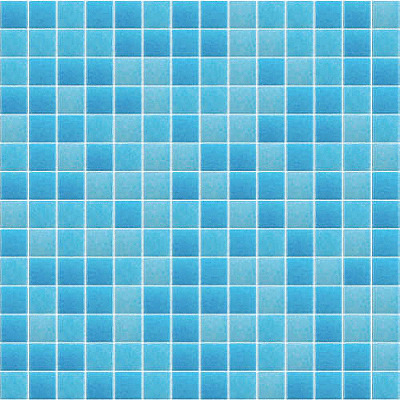 Mosaico De Vidrio En Malla Niebla Caribe Brillante 33,33x33,33 cm