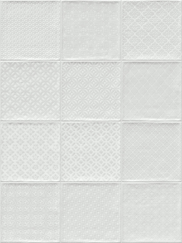 Ceramica Bugis Blanco Brillante 20x20 cm