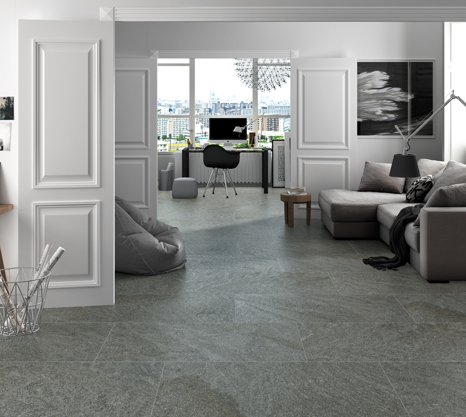 Porcelanato Ipanema Antracite Mate Rectificado 60x120 Cm