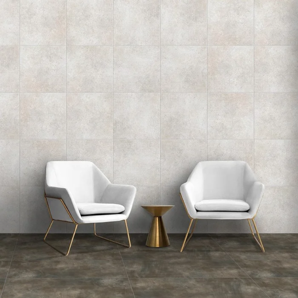 Porcelanato Concreto Hueso Satinado Rectificado 60x60 cm