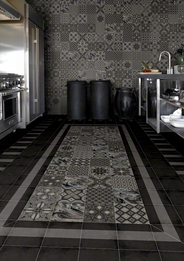 Gres Porcelanico 1900 Tassel Grafito Mate 20x20 cm
