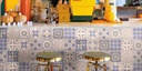 Ceramica Pachtwork Blue Mate 20x20 cm