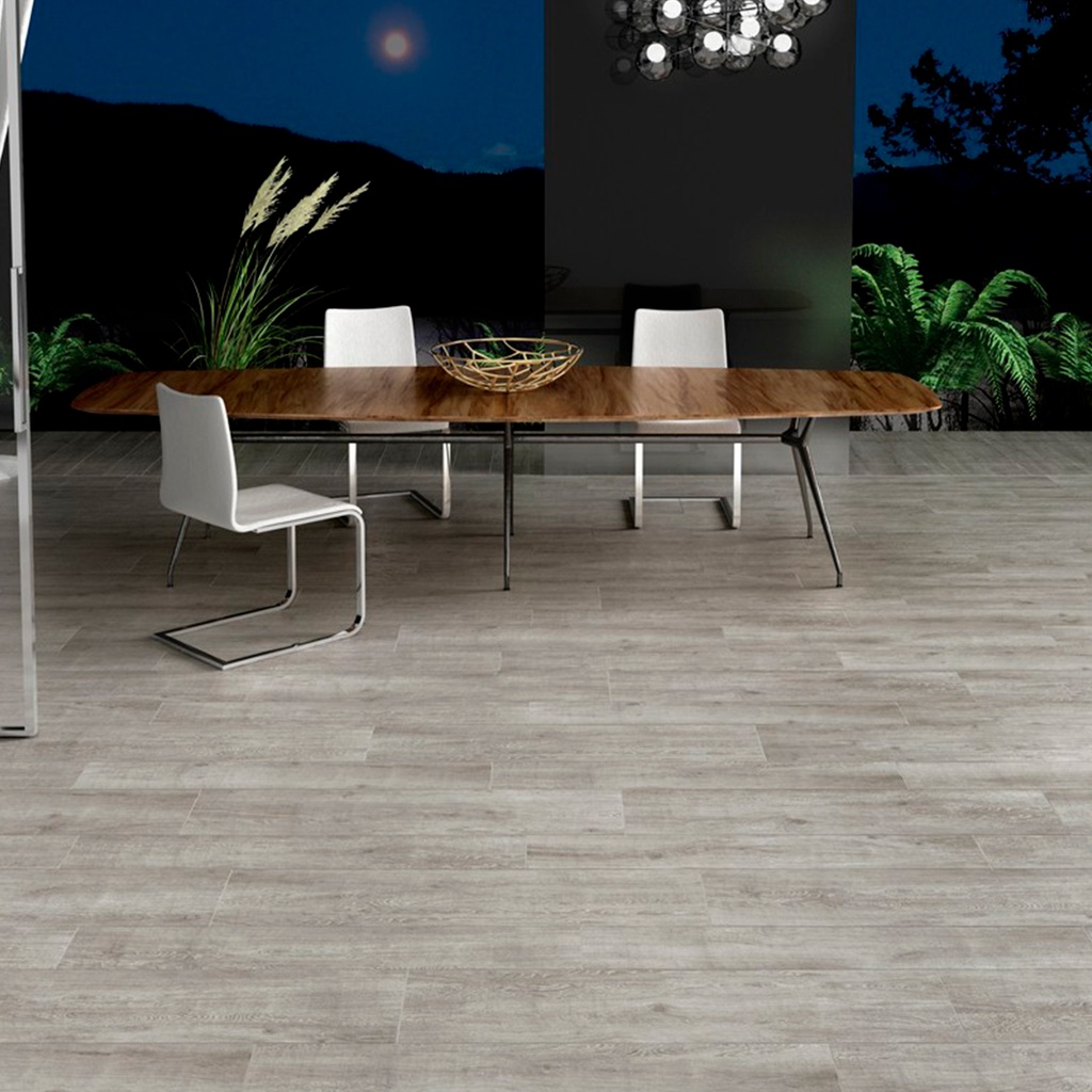 Porcelanato Decapé Grigio Mate Rectificado 20,3x122,6 cm