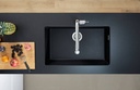 Lavaplatos Bajo Cubierta Rectangular 66x40 cm Negro