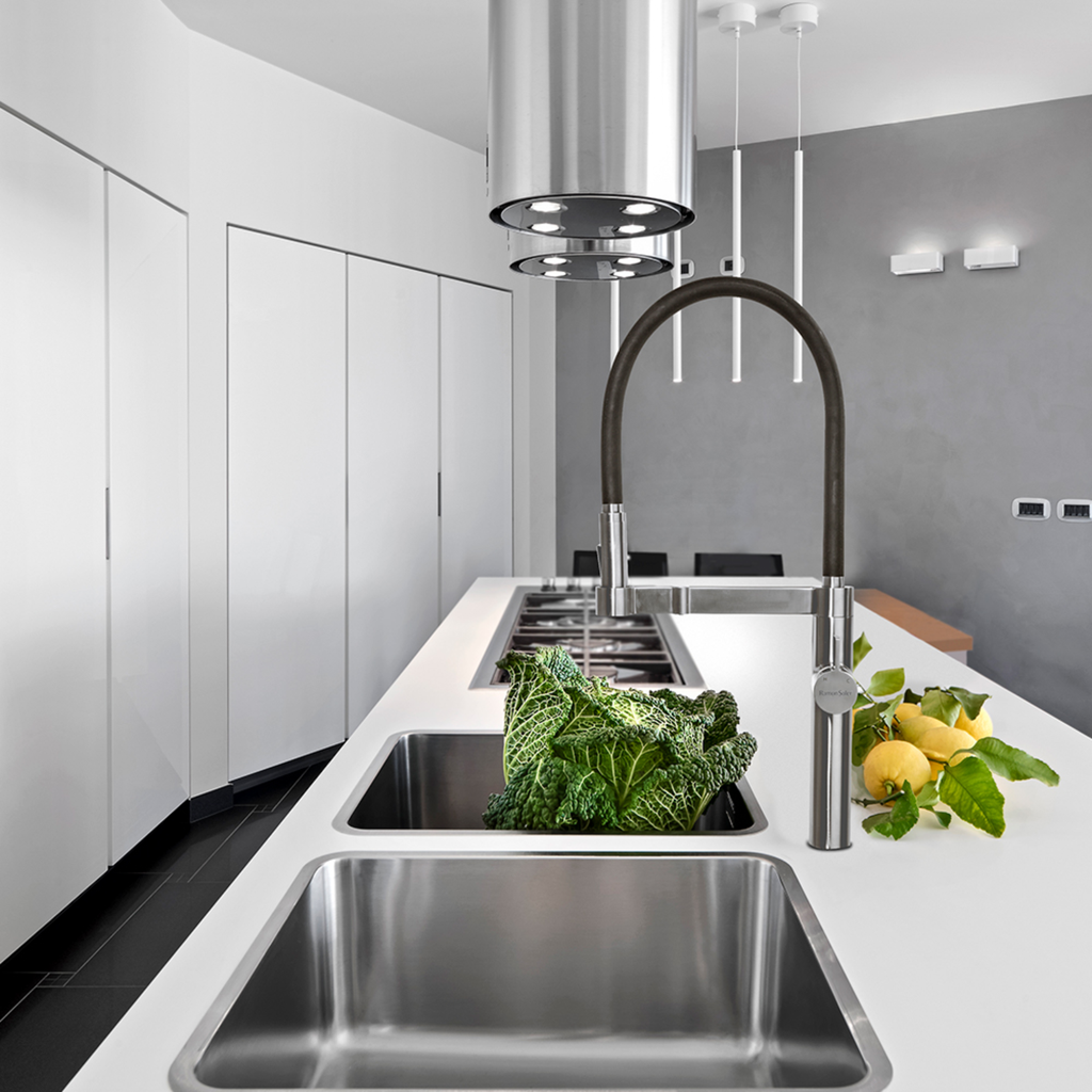 Grifería de Lavaplatos Kitchen Caño Extra Alto Extraíble