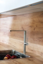 Grifería de Lavaplatos Kitchen Caño Alto de 31,2 cm Níquel