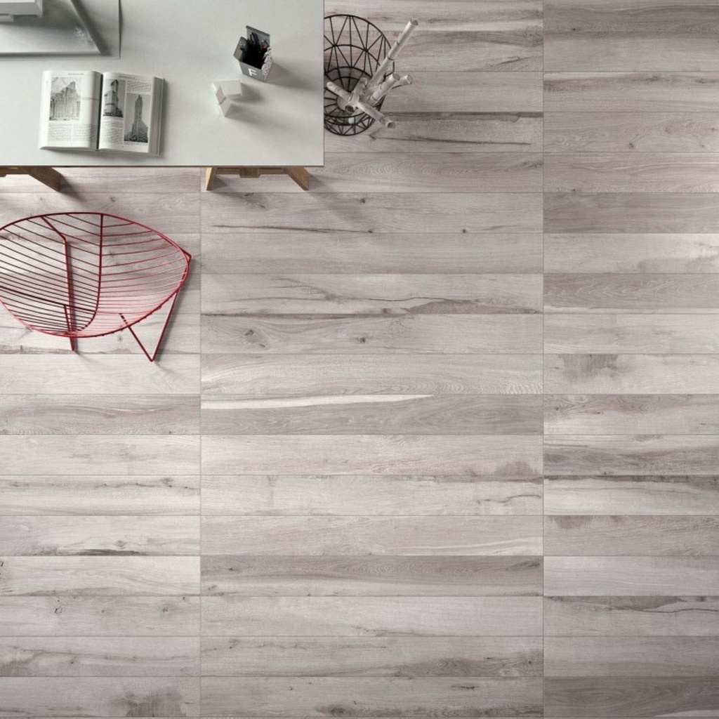 Porcelanato Soleras Grigio Mate Rectificado 13,5x80 cm