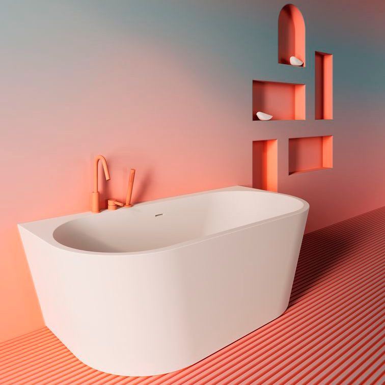 Tina Aidar Semi isla 170x80x57 cm Blanco Mate