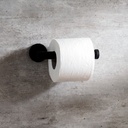 Portarrollos Sin tapa Ergos Negro Mate 16,4 cm