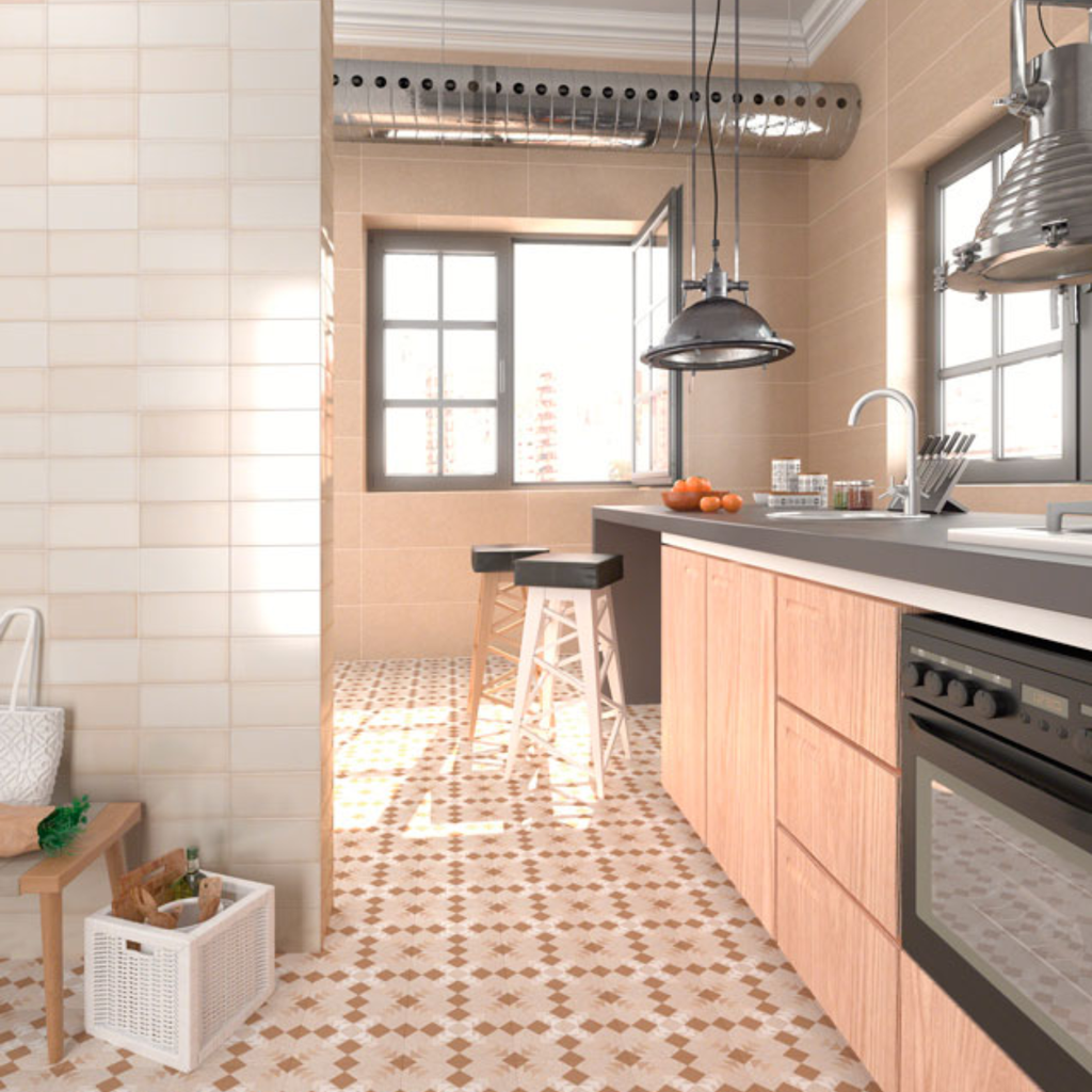 Porcelanato Benaco Beige Mate 20x20 cm