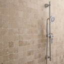 Adoquin Marmol Travertino Crema Mix 10x10 cm