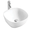Lavamanos De Sobreponer Welt Cuadrado 42.5x42.5x14.5 cm Blanco