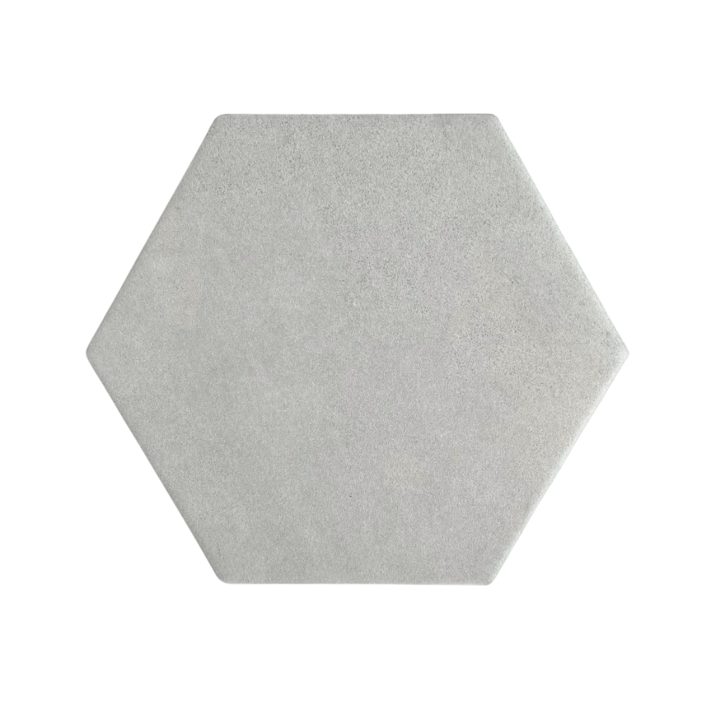 Porcelanato Hexagonal Gris Mate 17x19,50 cm