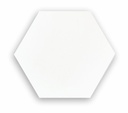 Porcelanato Hexagonal Blanco Mate 17x19,50 cm