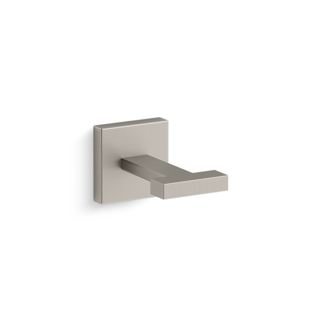 Percha Square Simple Niquel Cepillado