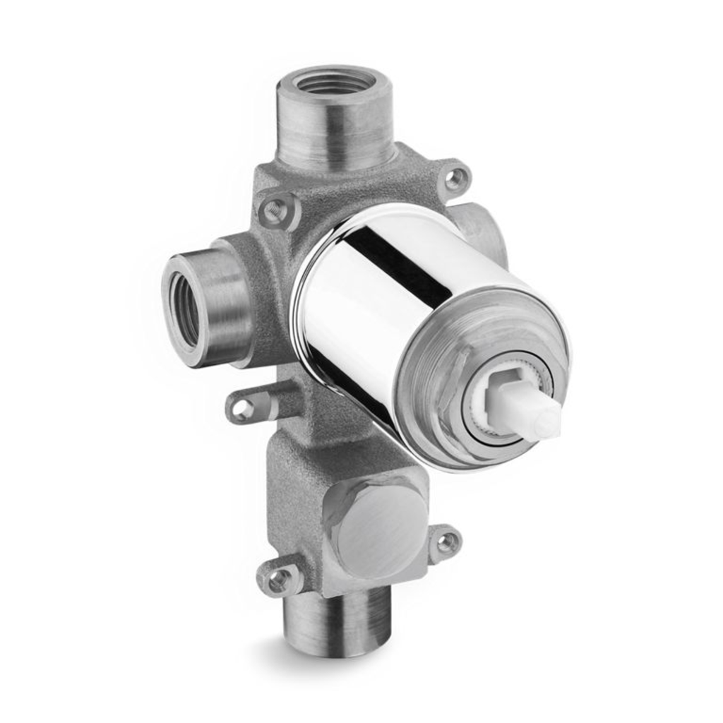 Cuerpo Interno 4 cm Una Vía Negro Mate