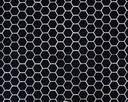 Mosaico De Vidrio En Malla Unicolor Negro 101 Hexagonal Satinado 33,2x33,2 cm