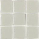 Mosaico De Vidrio En Malla Unicolor Gris 306 Brillante 2.5 cm 33.33x33.33 cm