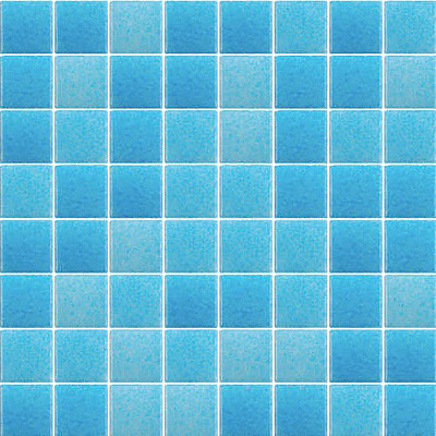 Mosaico De Vidrio En Malla Niebla Caribe Brillante 2.5 cm 33,33x33,33 cm
