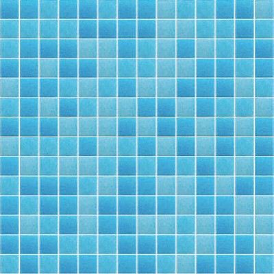 Mosaico De Vidrio En Malla Niebla Caribe Brillante 33,33x33,33 cm