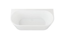 Tina Aidar Semi Isla Ovalada Blanco Mate 170x80x57 cm  