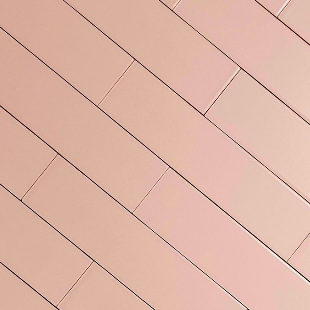 Cerámica Monocolor Rosa Mate No rectificado 10x20 cm