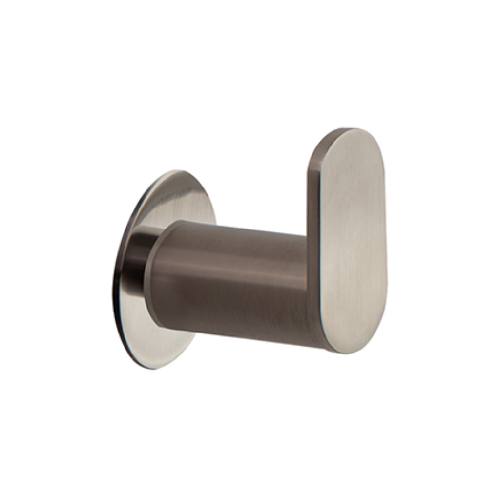 Percha Simple Ergos Con Instalación Dual Inox Cepillado 