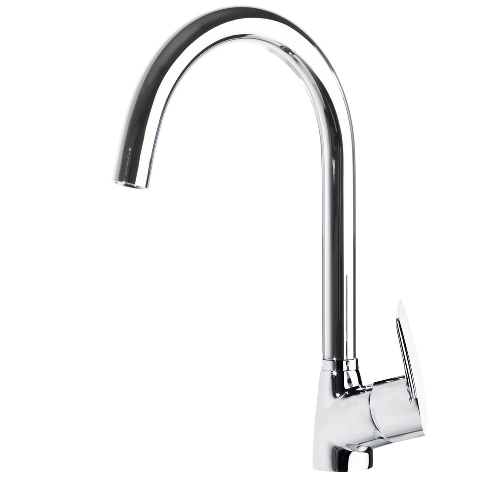 Grifería De Cocina Caño Cisne Monomando Externo Civic Cromo