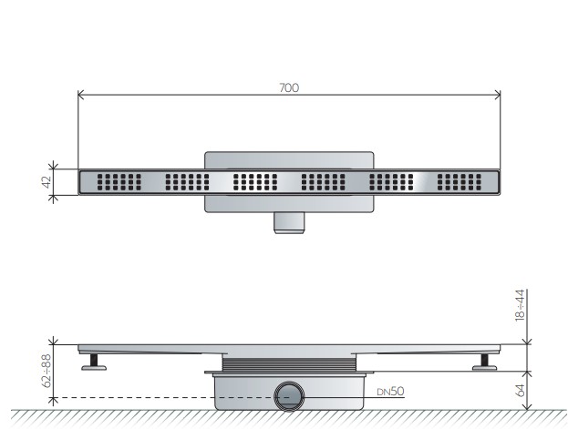 Miniflow Desagüe 70Cm C/Tela 250X150 