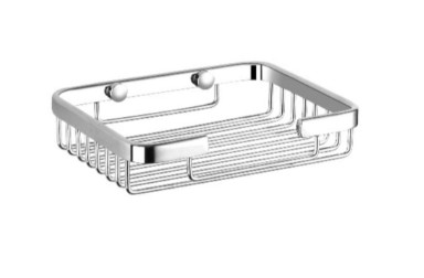 Jabonera Rejilla Cubic 13x9 cm Cromo