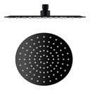 Plato De Ducha Welt Black Redondo 23,5 Cm De Diametro Negr