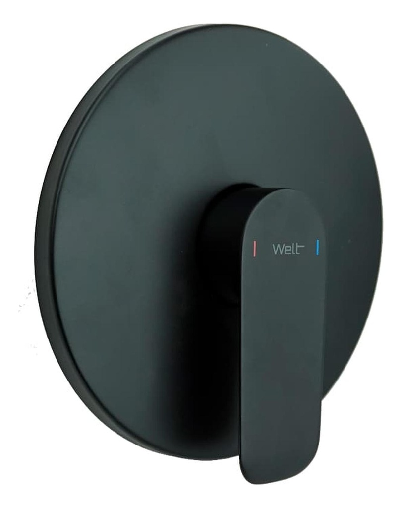 Monomando Ducha Empotrado 1 Vía Welt Black