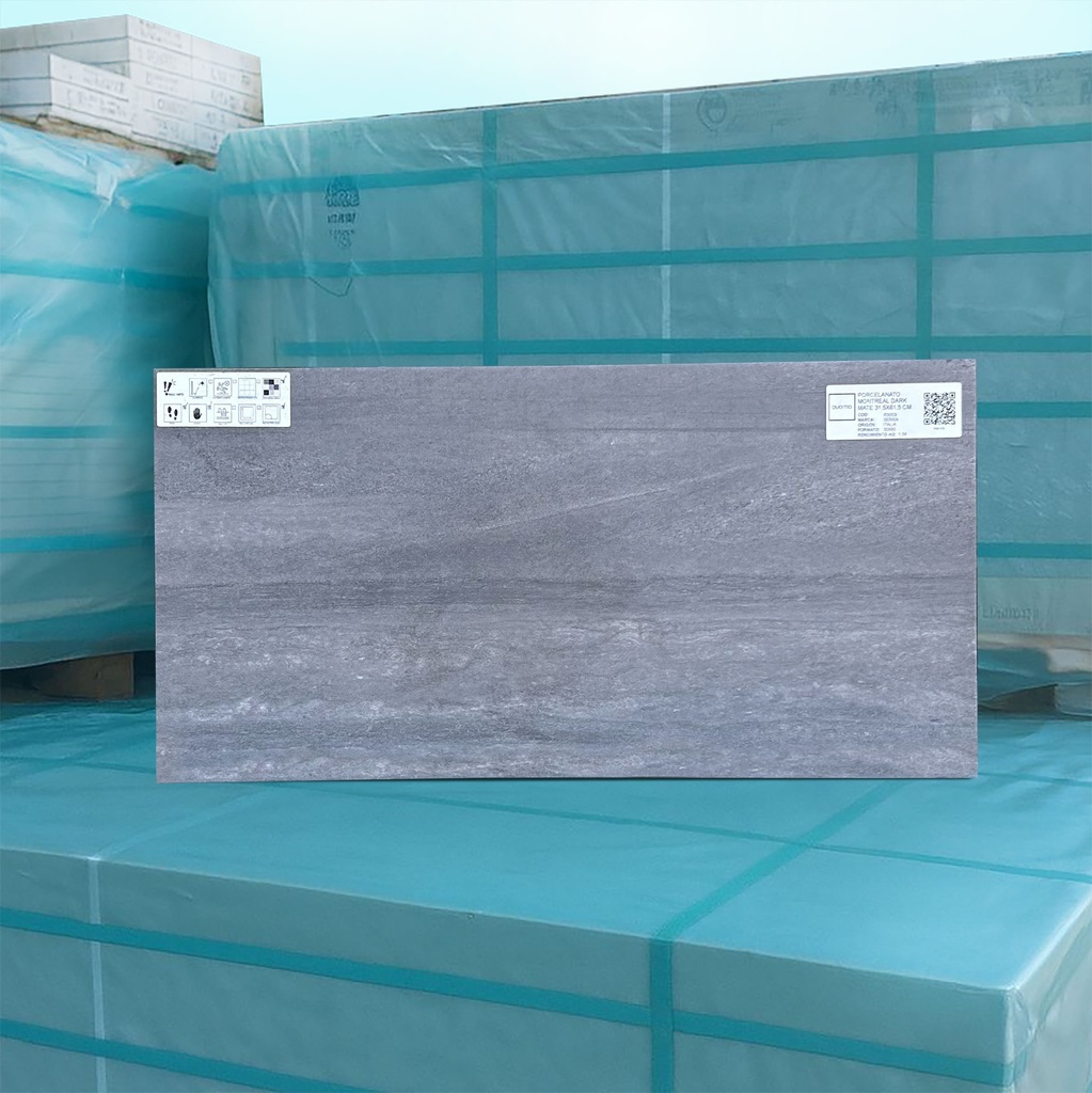 Porcelanato Montreal Dark Mate 31,5x61,5 Cm