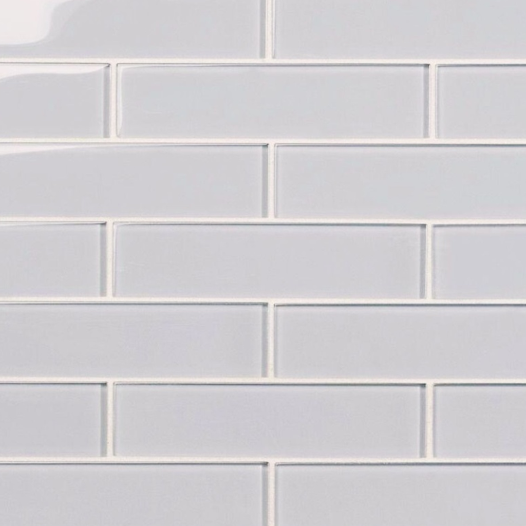 Cerámica Liso Gris Brillante 7,5x30 cm