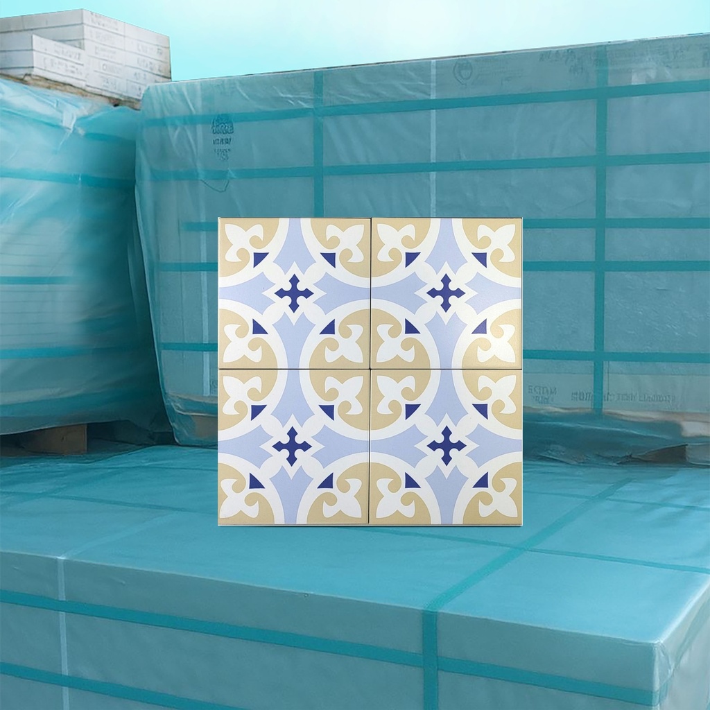 Cerámica Amalfi Decor Pachwork Vr47 Mate 20x20 cm