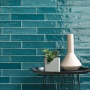 Porcelanato Piastrella Mix Turchese Brillante 5x25 cm