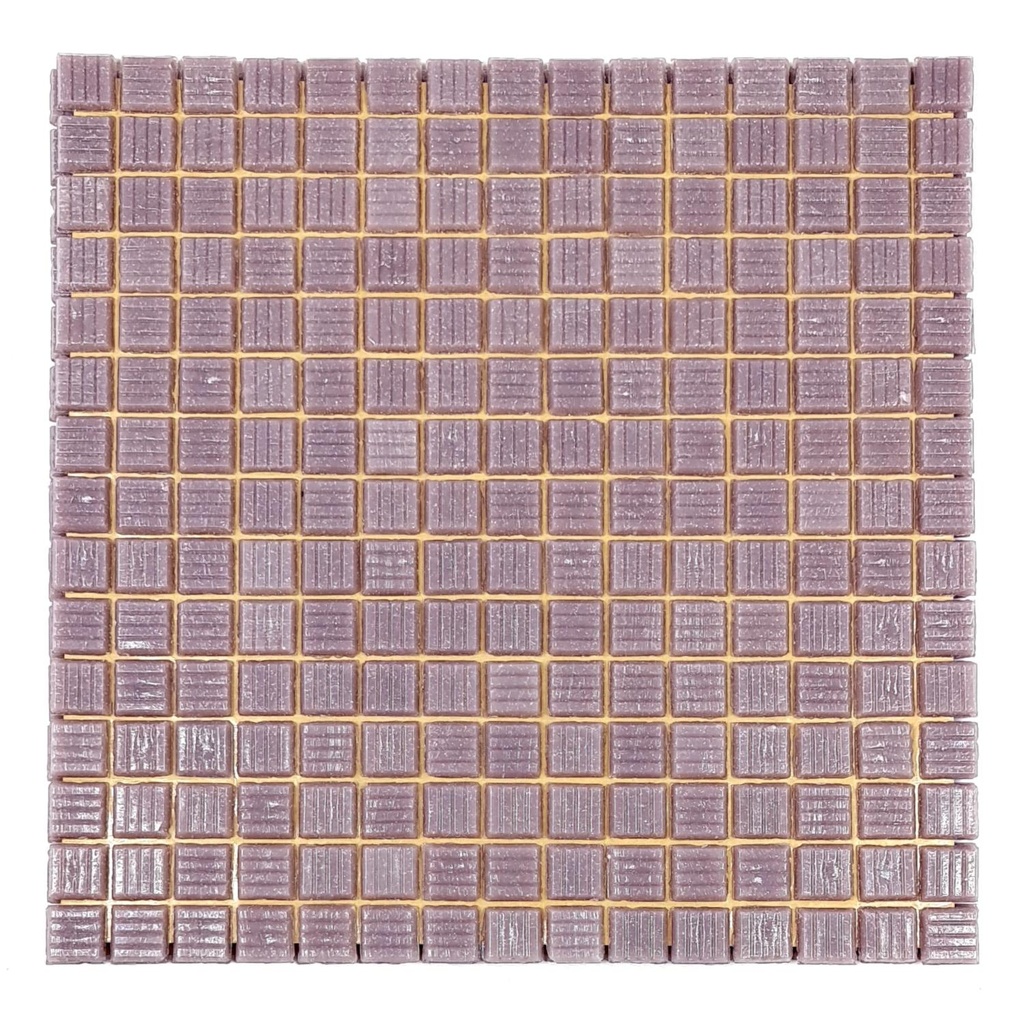 Mosaico De Vidrio En Malla Lila Medio M-29 Brillante 31.5x31.5 cm