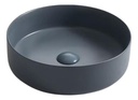 Lavamanos De Sobreponer Colors Redondo 35,5x35,5 Cm Gris Os