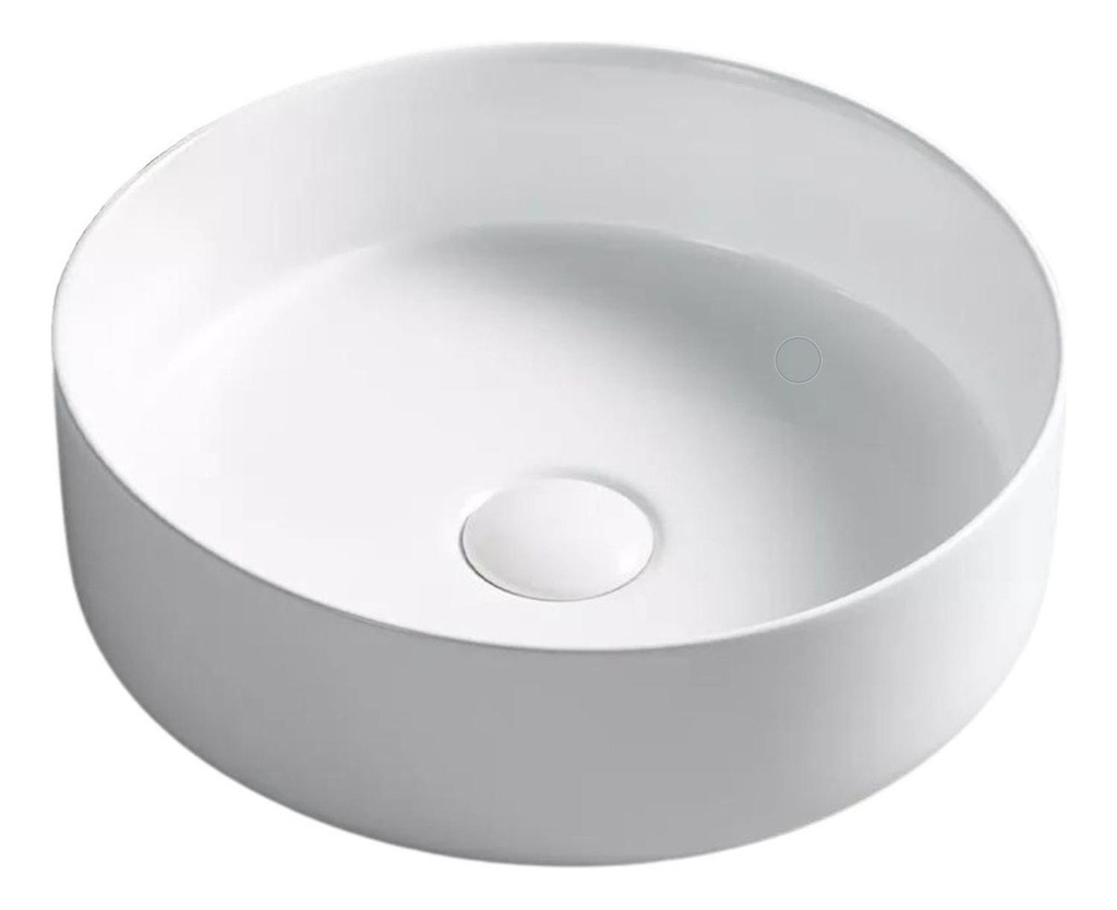 Lavamanos De Sobreponer Colors Redondo 35,5x35,5 Cm Blanco
