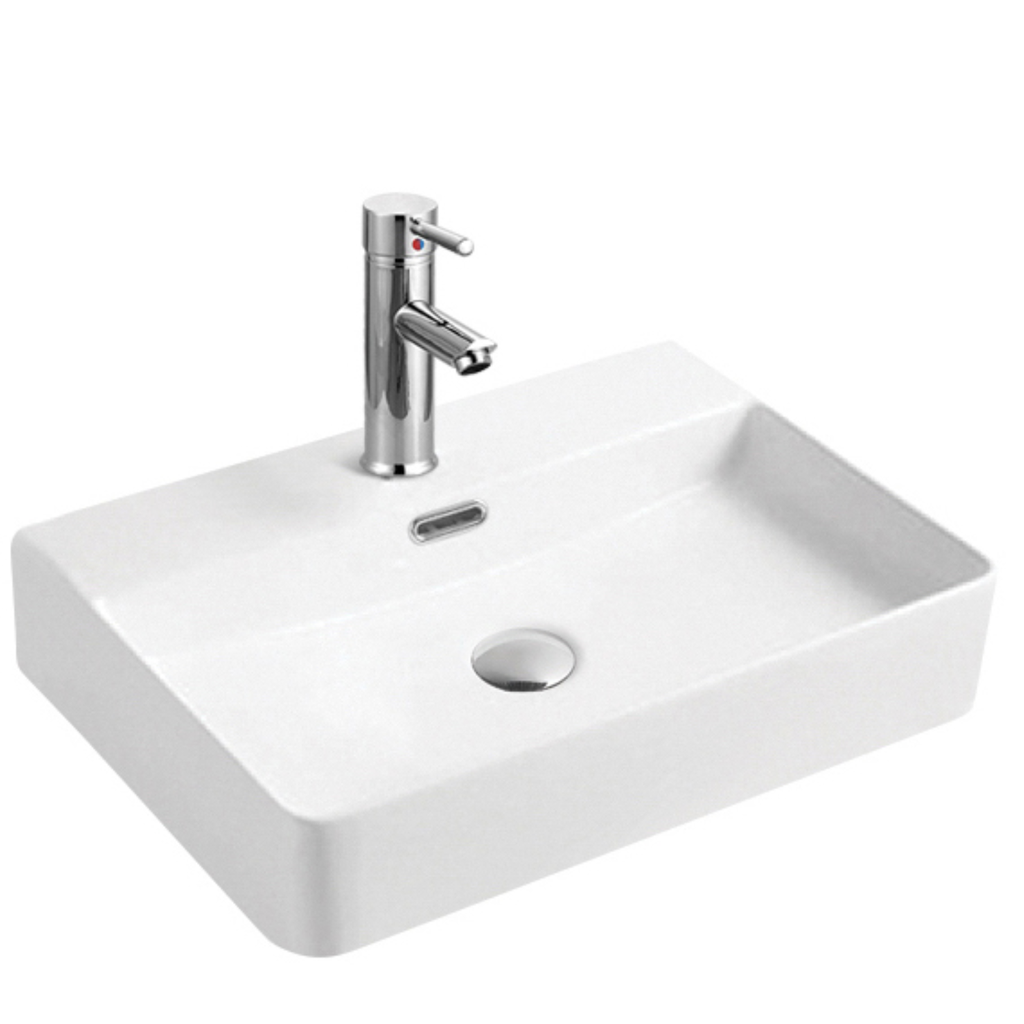 Lavamanos Rectangular Welt Suspendido 59x42x12,5 cm Blanco