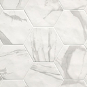 Porcelanato Roma Statuario Hexag Mate 21,6x25 cm