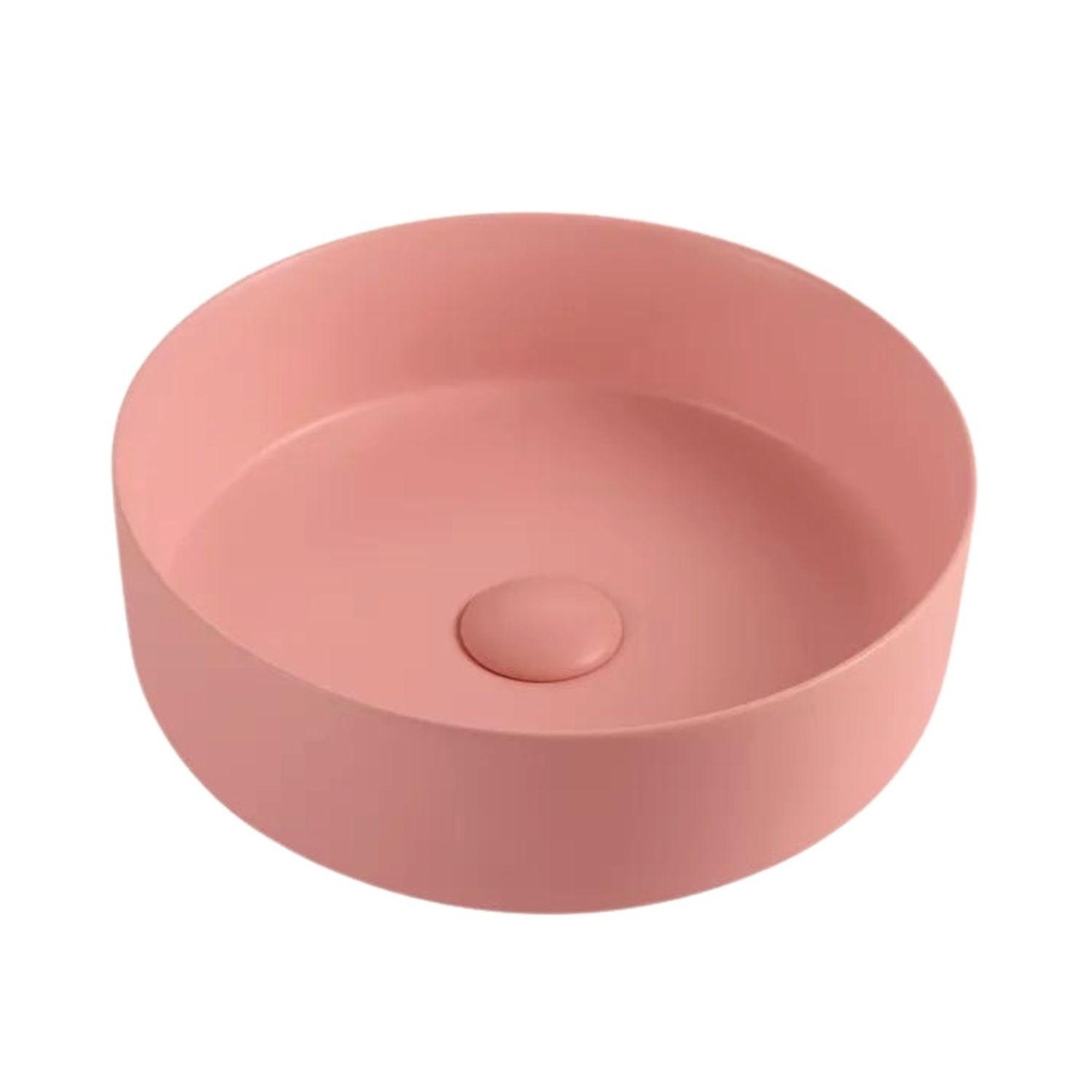 Lavamanos De Sobreponer Colors Circular 35,5x35,5 cm Rosa