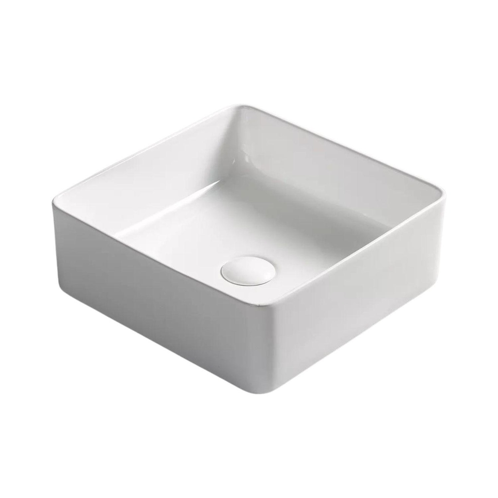 Lavamanos de Sobreponer Colors Cuadrado 36x36 cm Blanco