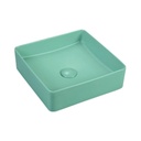 Lavamanos De Sobreponer Colors Cuadrado 36x36 cm Verde Menta