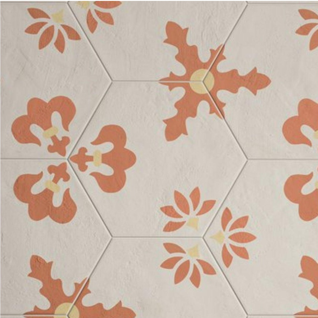 Porcelanato Terra Art Giglio Tramonto Mate 25x21,6 cm