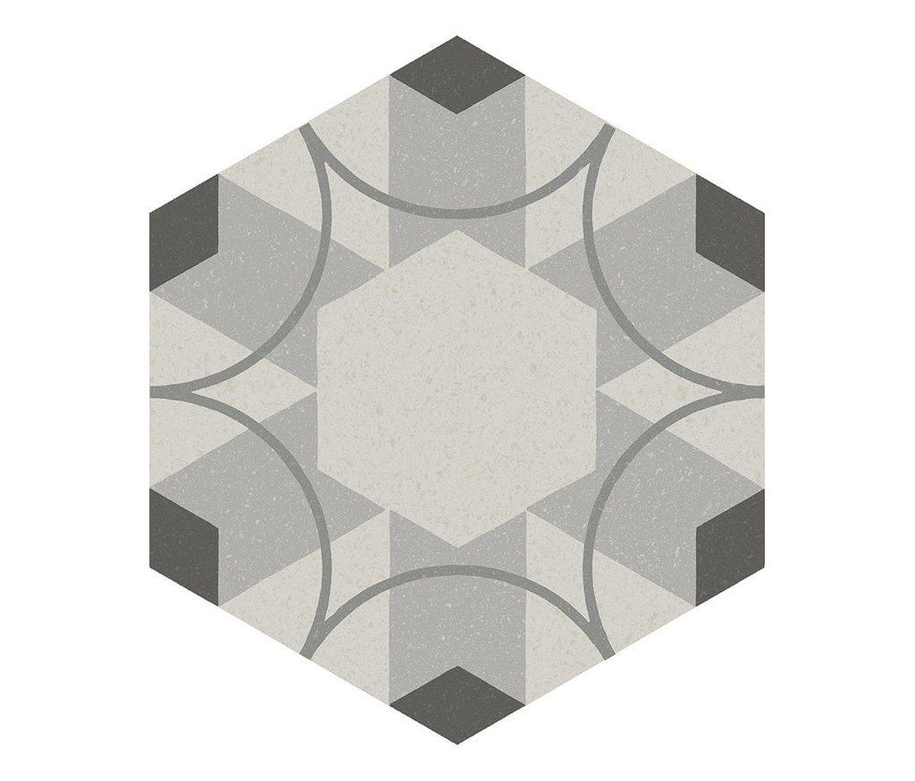 Porcelanato Paprica Par P2 Esagono Mate No rectificado 25x21,6 cm