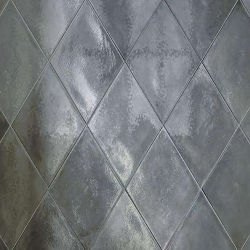 Porcelanato Ossidi Grigio Brillante Rectificado 18,7x32,4 cm