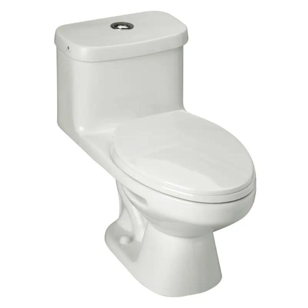 Wc One Piece Elongado Descarga a Piso Ischia Single Flush Tapa a Eleccion